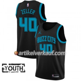NBA Charlotte Hornets Trikot Cody Zeller 40 2018-19 Jordan Brand City Edition Schwarz Swingman - Kinder